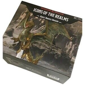 D&D Adult Bronze Dragon Icons of the Realms Statue Figurine Wizkids Sealed NEW